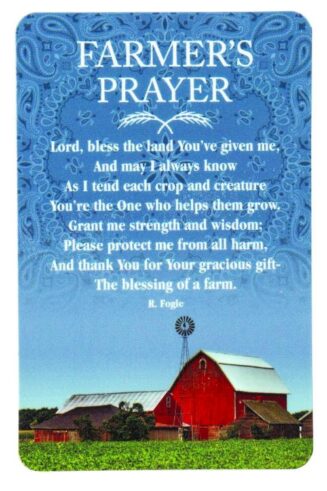 603799791717 Farmers Prayer Pocket Card