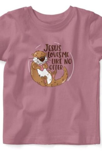 612978526828 Jesus Loves Me Like No Otter Baby T (T-Shirt)