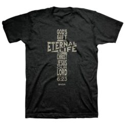 612978585238 Kerusso Eternal Life Cross (Medium T-Shirt)