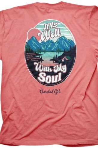 612978586198 Cherished Girl It Is Well Oval (Medium T-Shirt)