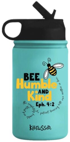 612978599136 Bee Humble And Kind Ephesians 4:2 Stainless Steel Sport Bottle