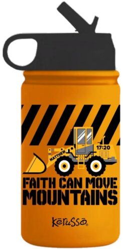 612978599150 Front Loader Faith Can Move Mountains Matthew 17:20 Stainless Steel Sport B