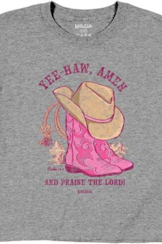 612978635025 Kerusso Kids Yee Haw Amen (Small T-Shirt)