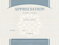 634337783284 Certificate Of Appreciation