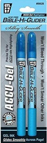 634989890224 Accu Gel Bible Hi Glider Highlighter 2 Pack