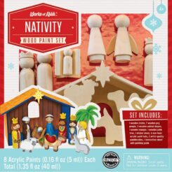 705988216589 Nativity Wood Paint Kt