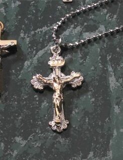 714611125167 2 Tone Budded Crucifix