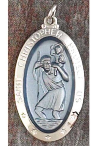 714611136675 Epoxy Saint Christopher Medal