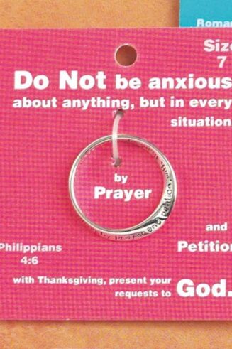 714611150954 InspiRing Philippians 4:6 (Size 6 Ring)