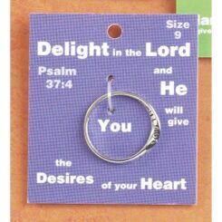 714611151036 InspiRing Psalm 37:4 (Size 6 Ring)