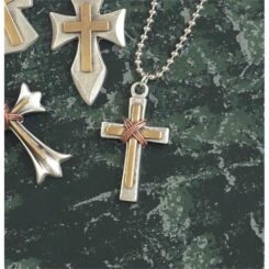 714611154082 Medium Box Double Cross With Wire Wrap