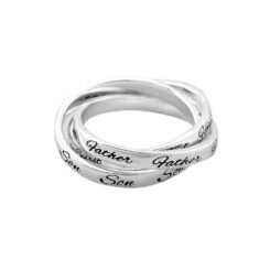 714611186380 Father Son Spirit Triple Bands (Size 6 Ring)