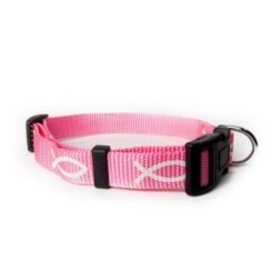 720011900235 Pink Non Padded Ichthus Collar Medium