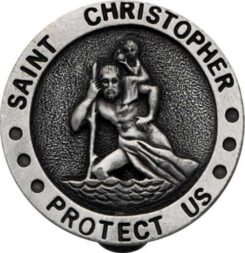 785525202725 Saint Christopher Visor Clip