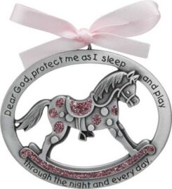 785525251747 Crib Medal Rocking Horse Girl