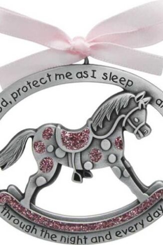 785525251747 Crib Medal Rocking Horse Girl