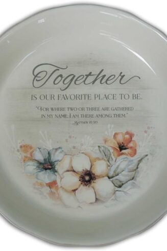 785525306584 Together Is Our Favorite Place Pie Plate