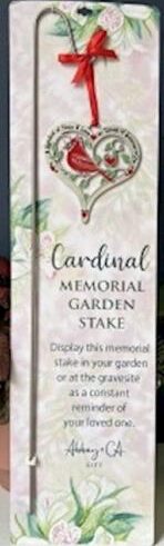 785525315531 Cardinal Memorial Garden Stake