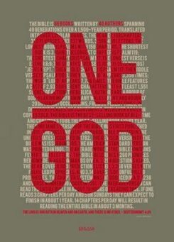 886083423833 1 God Poster