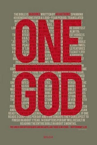 886083423833 1 God Poster