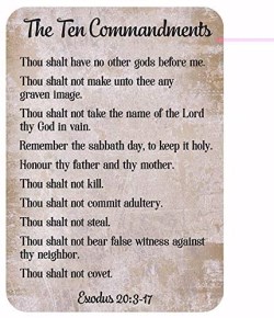 886083596100 10 Commandments Verse Card