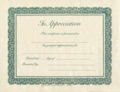 9780805472769 In Appreciation Certificate