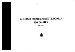 9780805480863 Church Membership Record Book