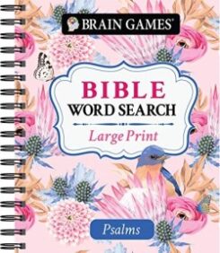 9781645585008 Brain Games Bible Word Search Large Print Psalms (Large Type)