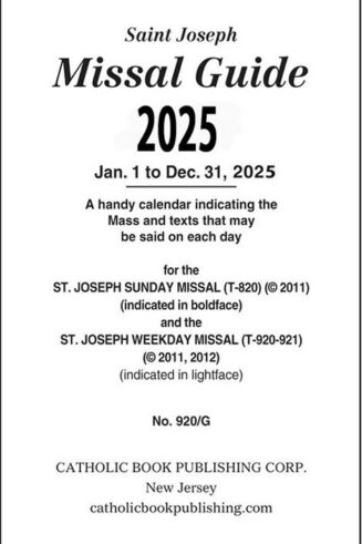 9781958237502 Saint Joseph Missal Guide 2025