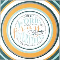 603799117555 Pray More Worry Less Plock Plus (Plaque)