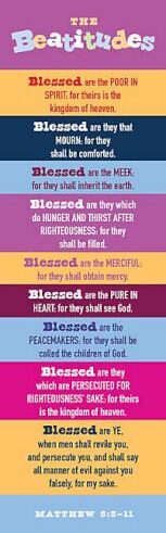 634337692487 Beatitudes Kids Version Bookmarks