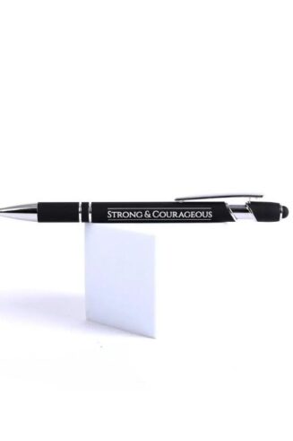 788200482801 Strong And Courageous Soft Touch Gift Pen