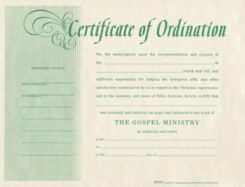 9780805472691 Certificate Of Ordination Minister