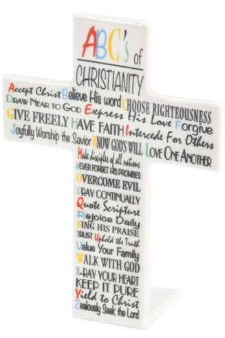 603799007962 ABCs Of Christianity Tabletop Cross