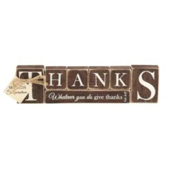 603799086363 Thanks Tabletop Plaque