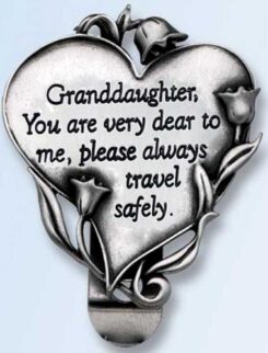 785525216814 Granddaughter Heart Visor Clip