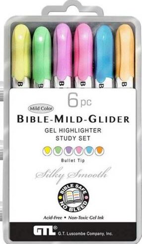 634989981762 Bible Mild Glider Gel Highlighter Kit