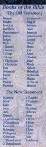 9780805406610 Books Of The Bible Bookmarks