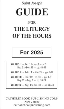 9781958237489 Saint Joseph Guide For The Liturgy Of The Hours For 2025