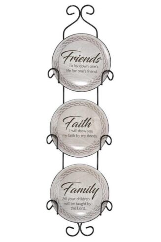 603799248525 Friends Faith Family Plates With Rack