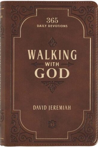 9781642721515 Walking with God Devotional - Brown Faux Leather Daily Devotional for Men & Wome