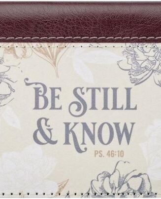 1220000136502 Checkbook Cover for Women - Be Still and Know - Psalm 46:10 Inspirational Bible