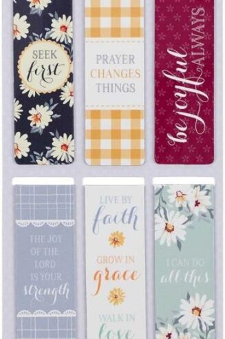 1220000137141 Set of 6 Beloved Scripture Favorites w/Daisies Inspirational Magnetic Bible Vers
