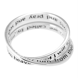 603799083126 2 Chronicles 7:14 Double Mobius (Size 6 Ring)