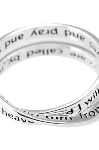 603799083164 2 Chronicles 7:14 Double Mobius (Size 9 Ring)