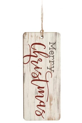 656200280379 Merry Christmas Farmhouse Single Sided (Ornament)
