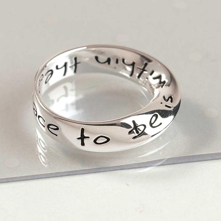 714611174066 Safest Place Wide Mobius Halos (Size 9 Ring)