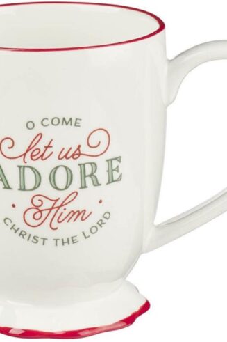 1220000329447 Large Novelty Inspirational Ceramic Coffee & Tea Mug for Women & Men: O Come Let