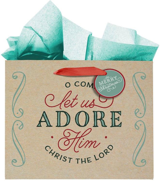 1220000329584 Large Landscape Inspirational Christmas Gift Bag