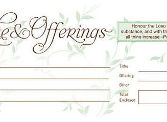 081407013923 Tithe And Offerings Offering Envelopes